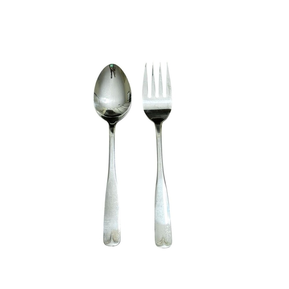 Northland Fort Scott Stainless Korea Serving Spoon and Fork.